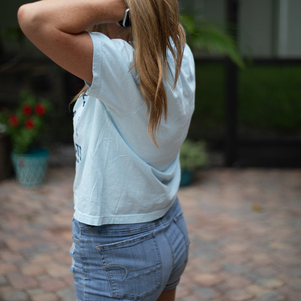 Muscle Beach Boxy Crop T