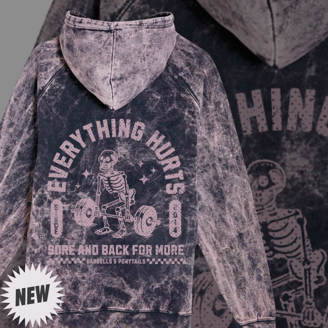 Everything Hurts Mineral Wash Hoodie