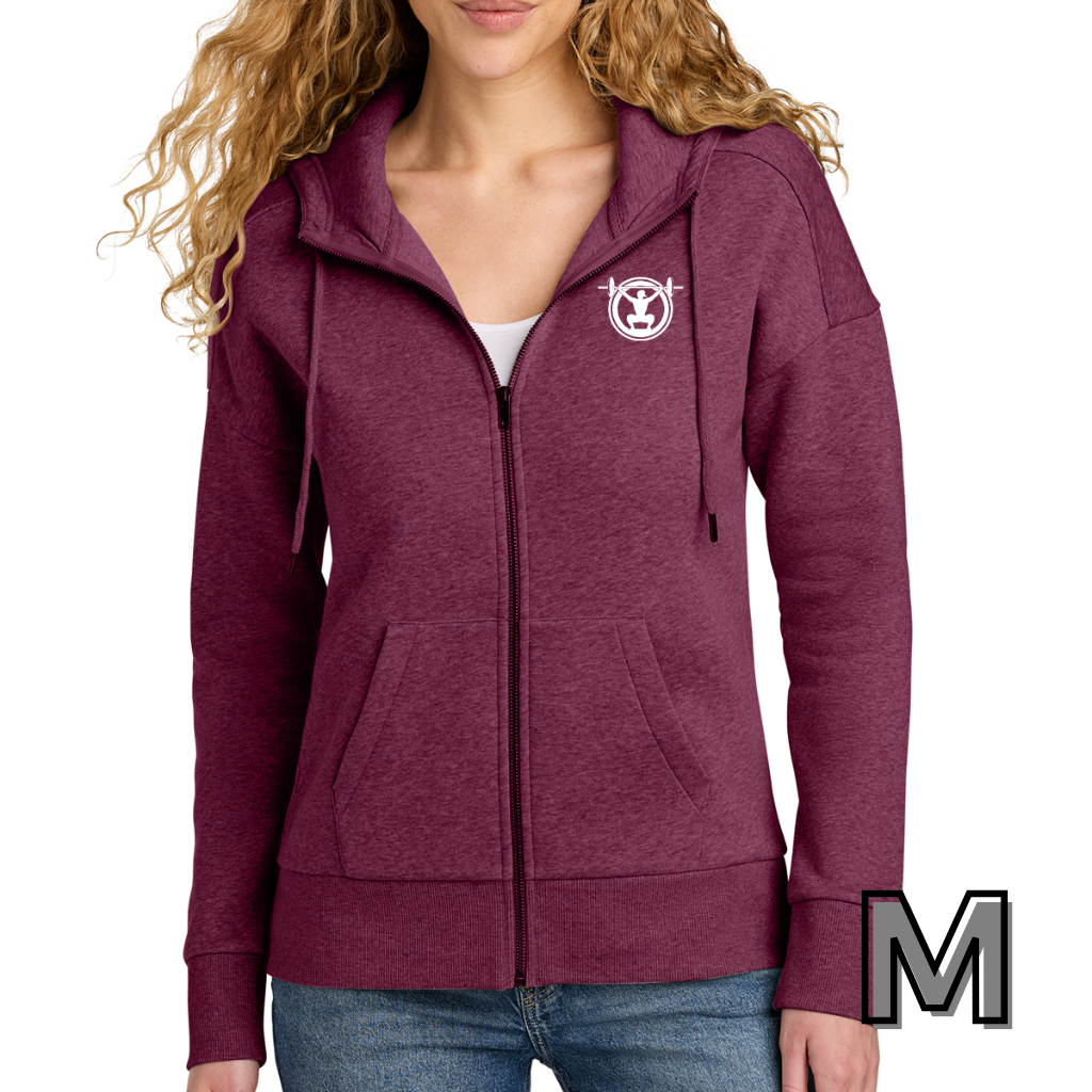 District® Women’s Perfect Weight® Fleece Drop Shoulder Full-Zip Hoodie