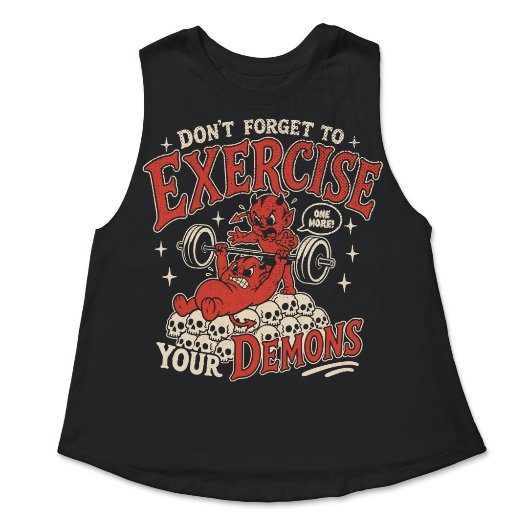 Exercise Your Demons Racer Crop