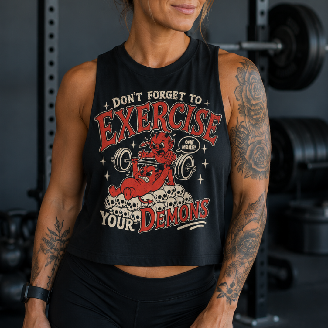 Exercise Your Demons Racer Crop