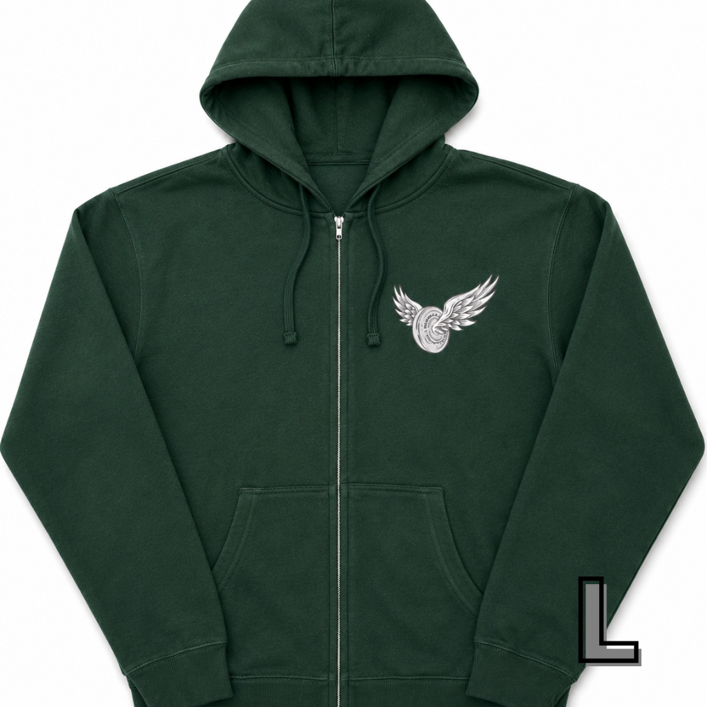 Unisex Midweight Full-Zip Hooded Sweatshirt