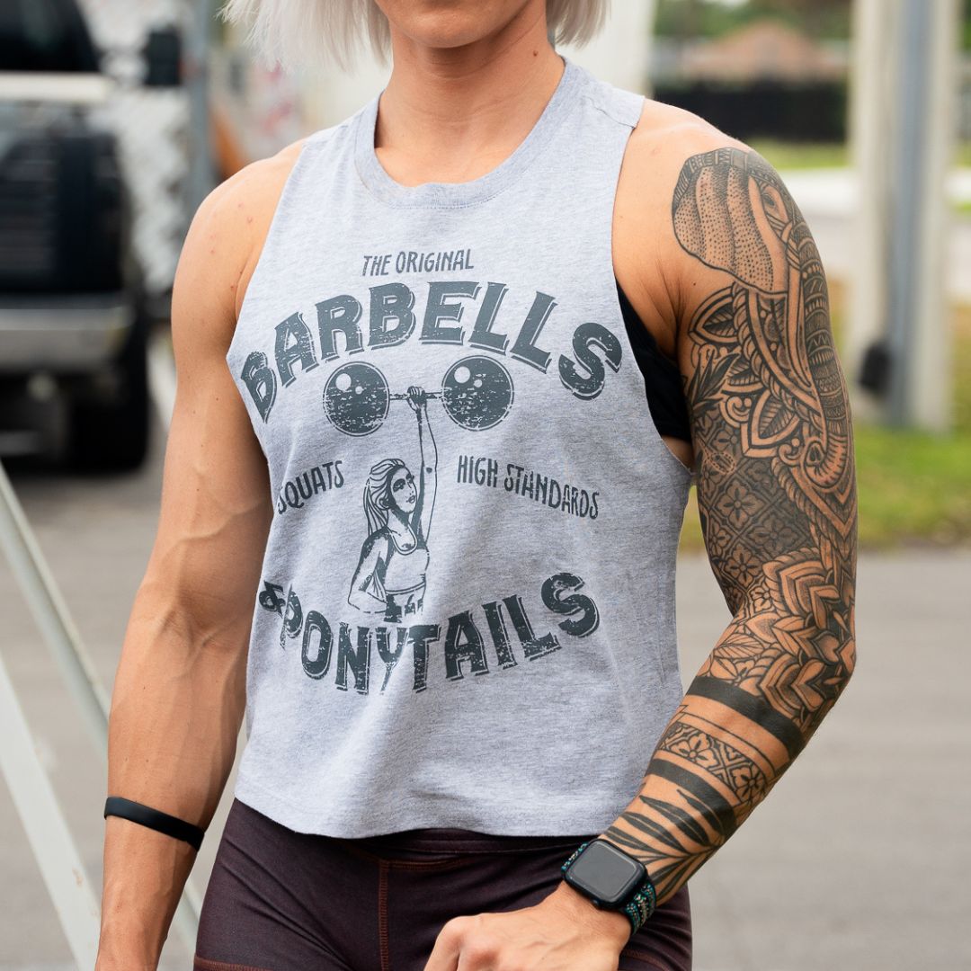 Strong Woman Racer Crop