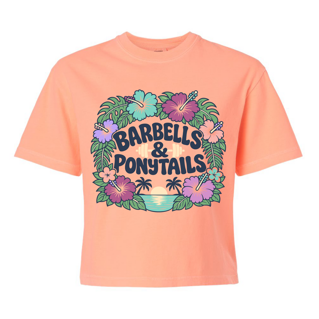 Flower Power Boxy Modest Crop T