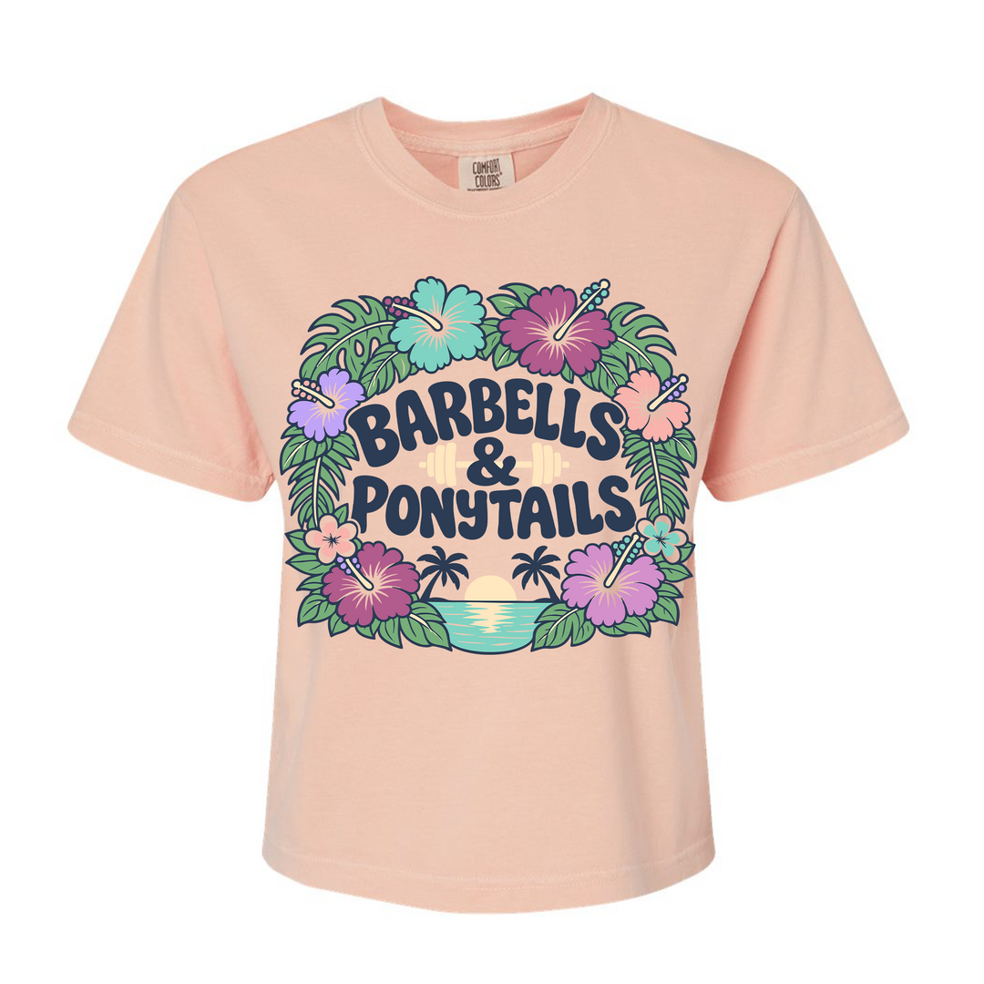 Flower Power Boxy Modest Crop T