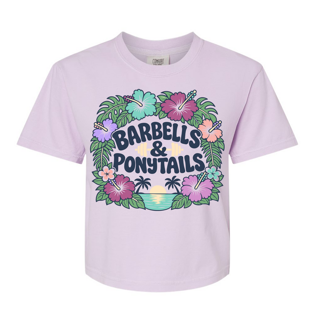 Flower Power Boxy Modest Crop T