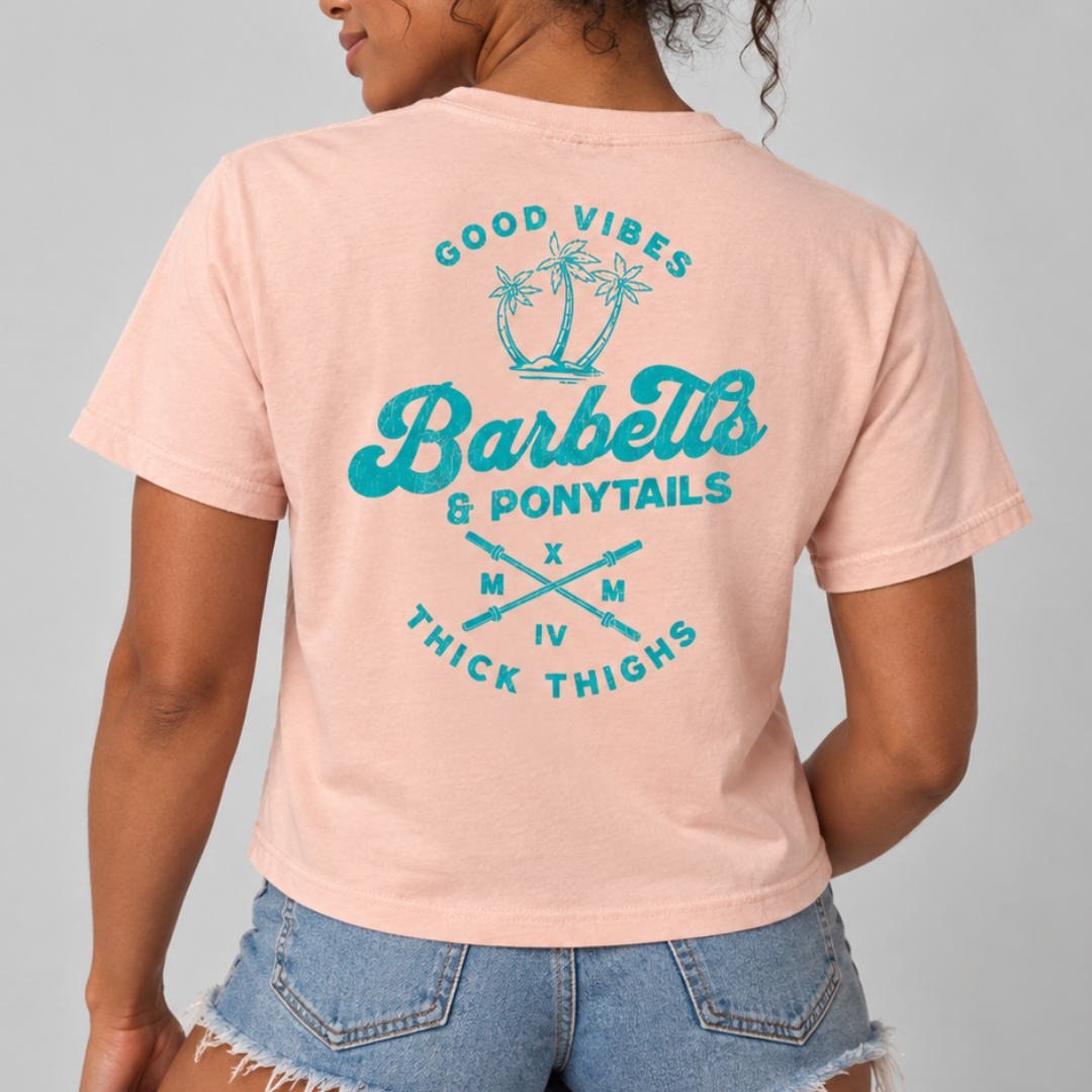 Good Vibes Boxy Modest Crop T