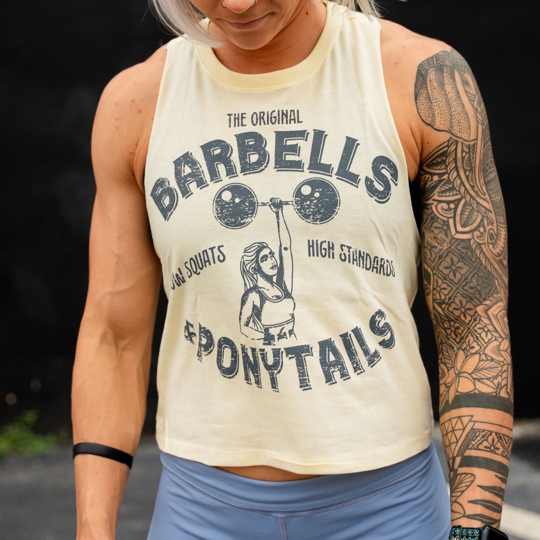 Strong Woman Racer Crop