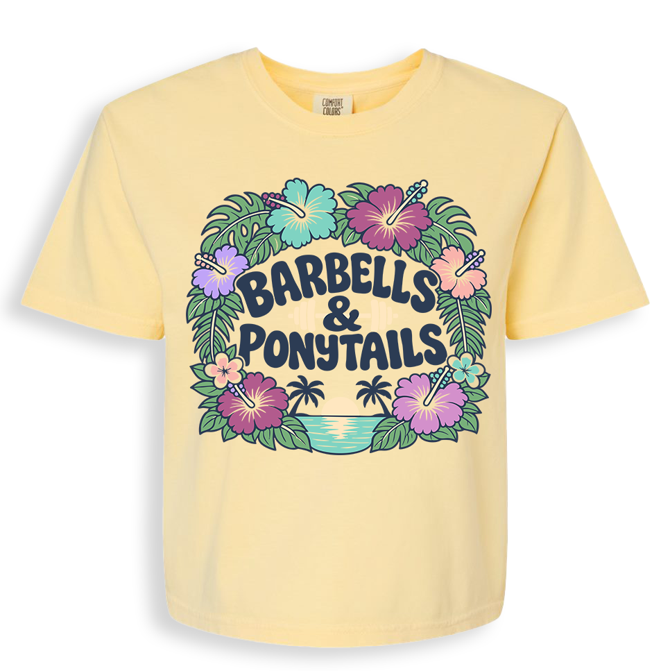 Flower Power Boxy Modest Crop T