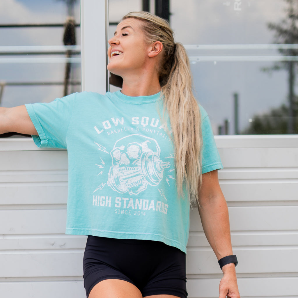 Heavy Metal Boxy Modest Crop T