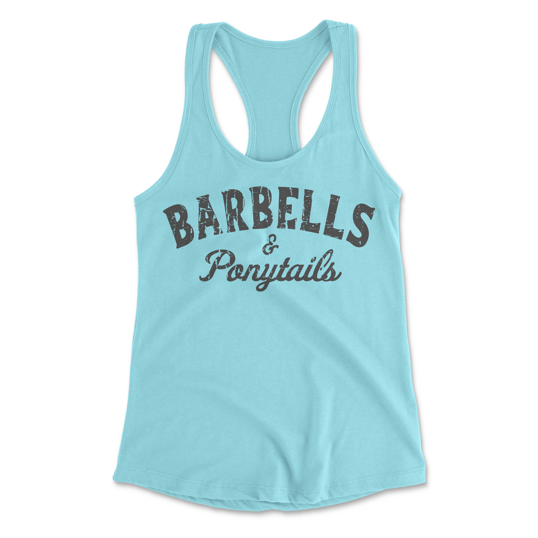 Barbells & Ponytails Racerback Tank