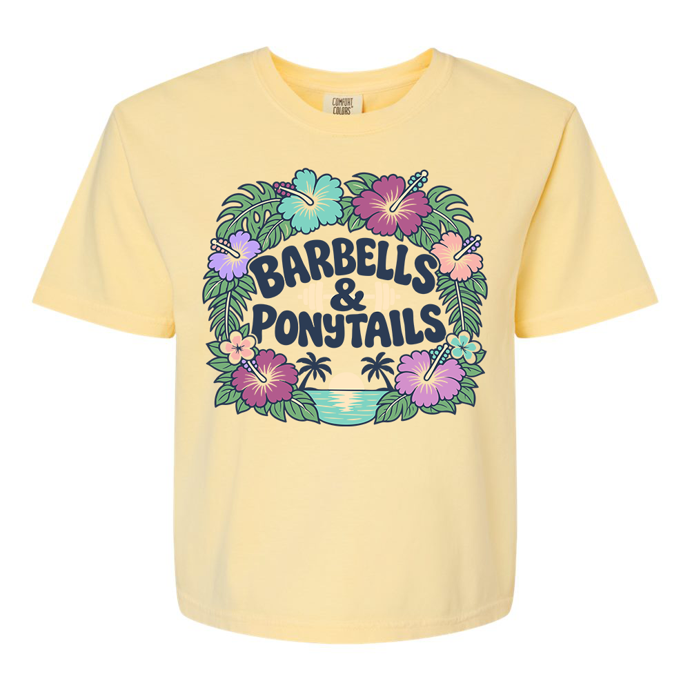 Flower Power Boxy Modest Crop T