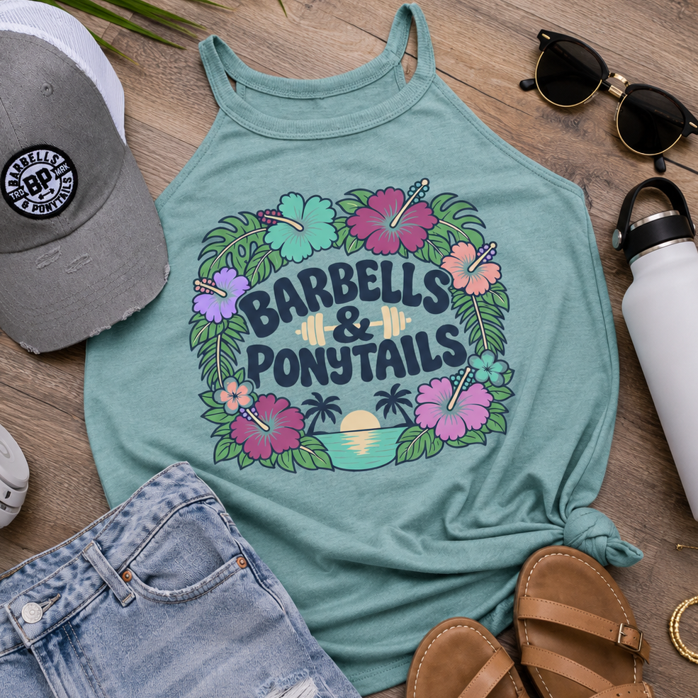 Flower Power Flowy High Neck Tank