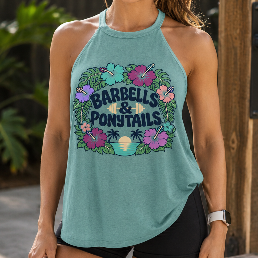 Flower Power Flowy High Neck Tank