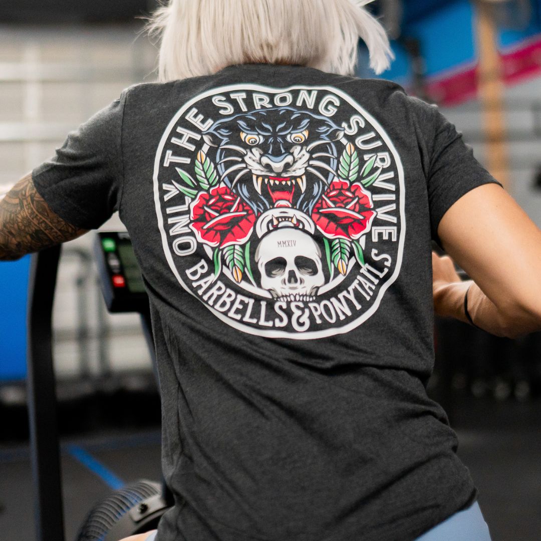 only the strong survive t-shirt back