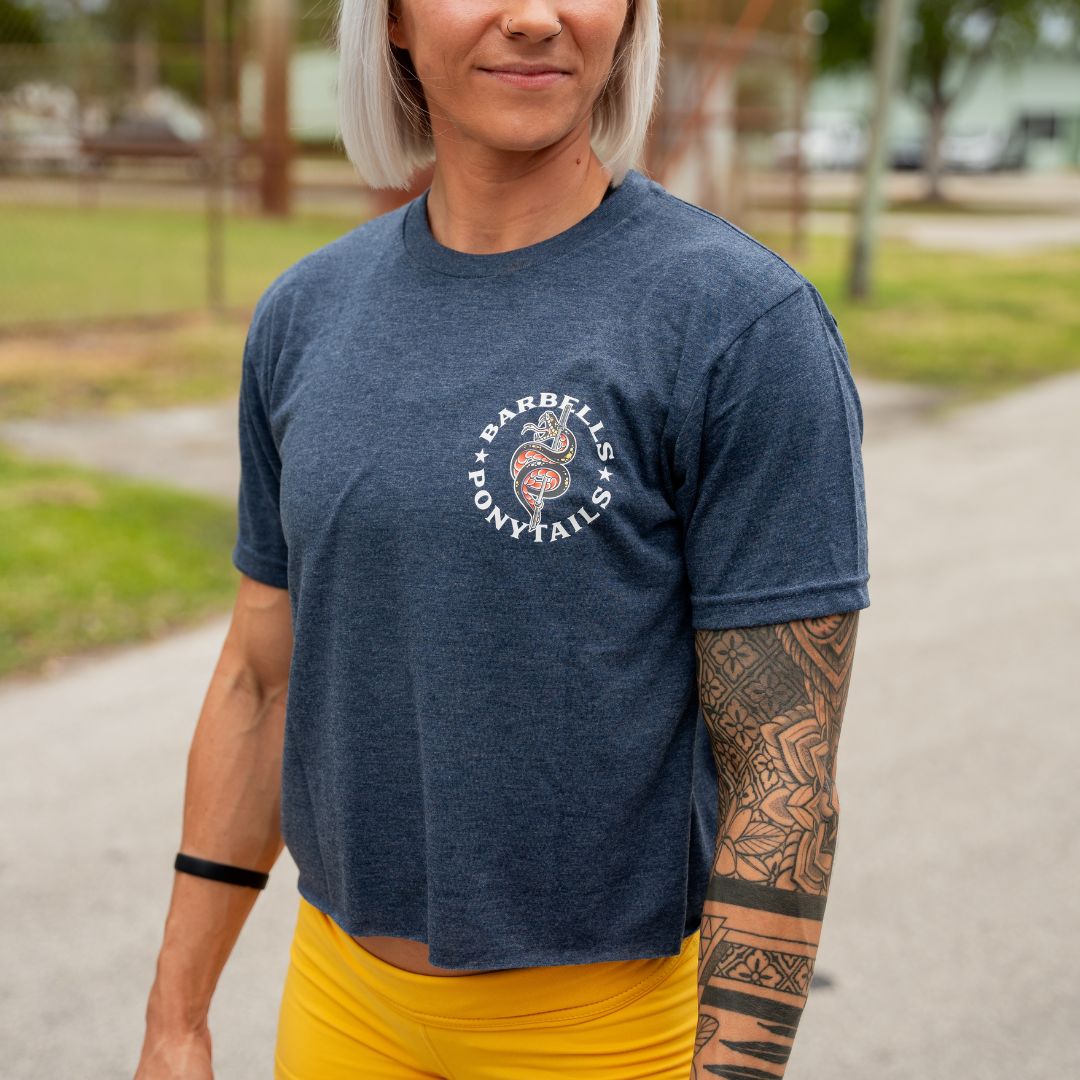 snake eyes modest crop t-shirt