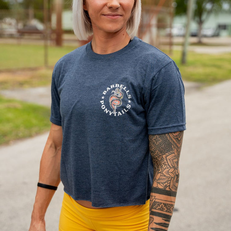 snake eyes modest crop t-shirt