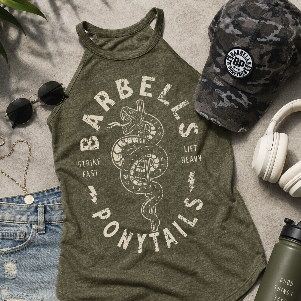 Snake Eyes Flowy High Neck Tank