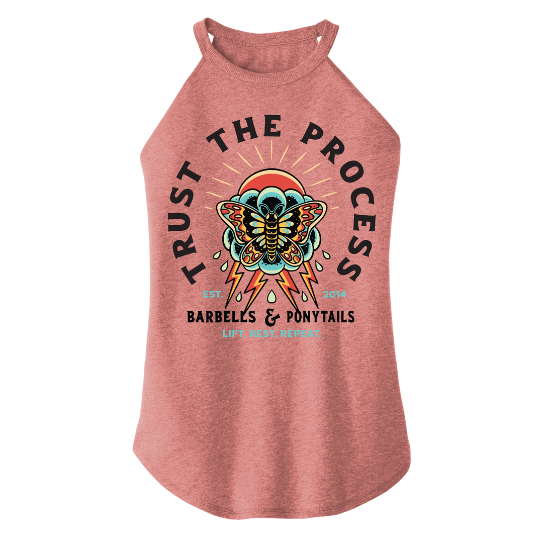 Trust The Process Flowy High Neck Tank