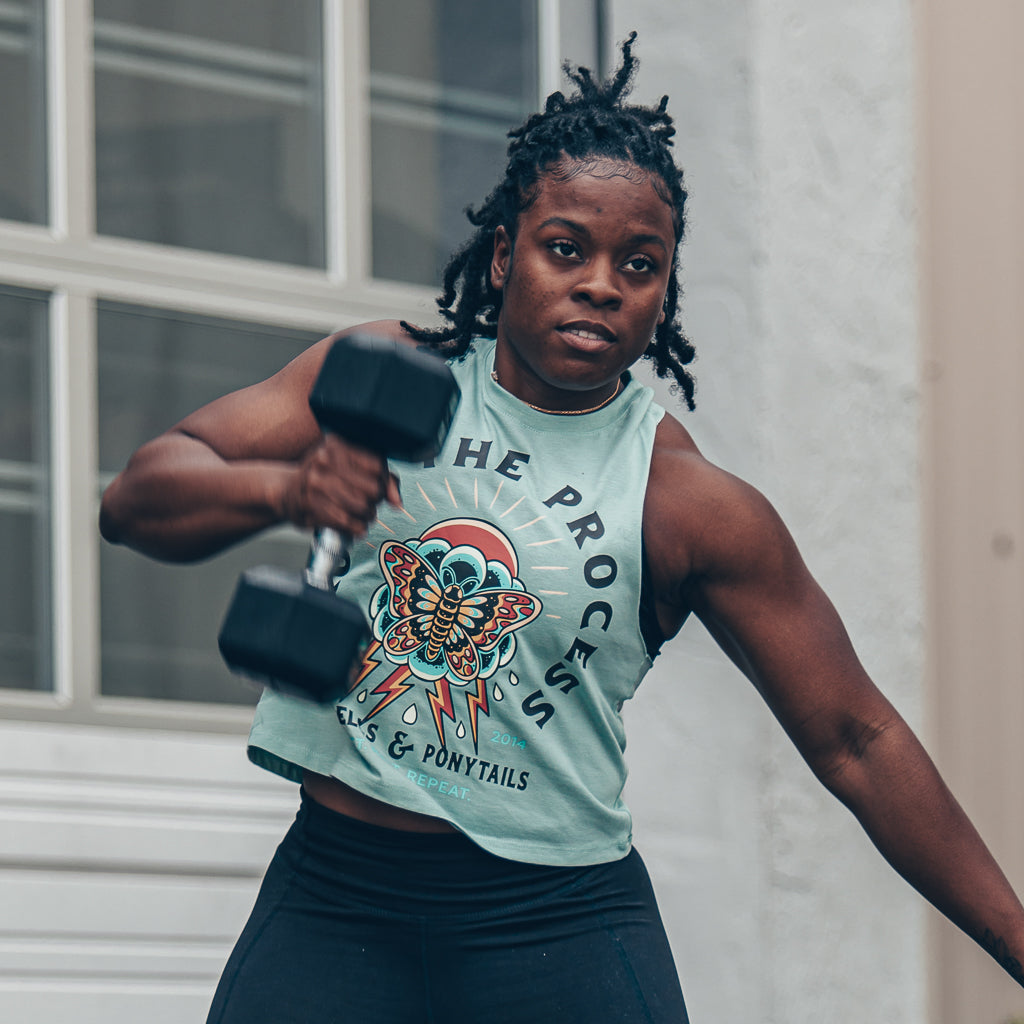 Trust The Process Racer Crop