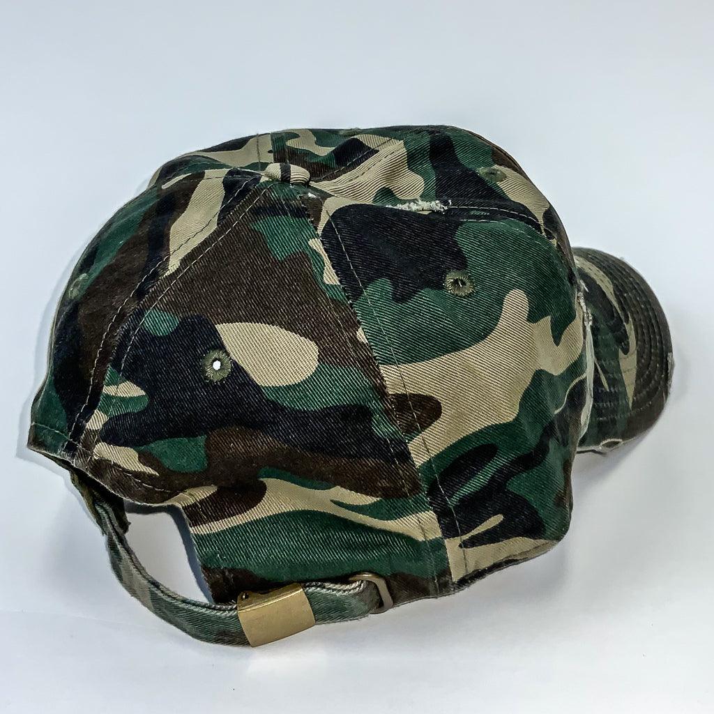 Classic Camo Baseball Hat - Barbells &amp; Ponytails