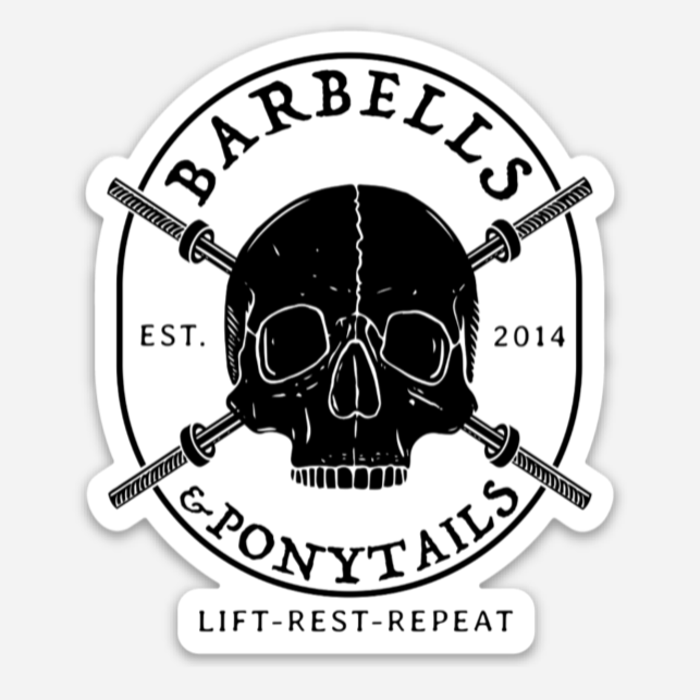 Skulls & Barbells Decal
