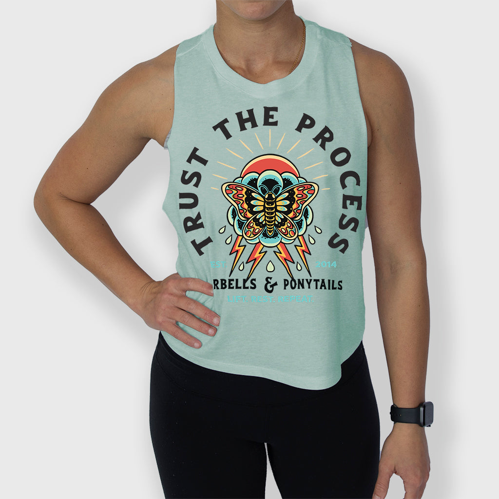 Trust The Process Racer Crop