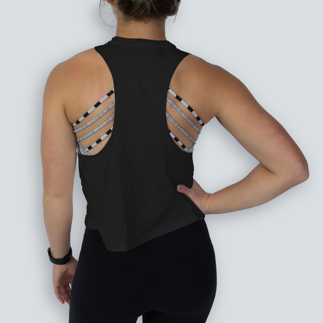 Everything Hurts Racerback Crop Tank